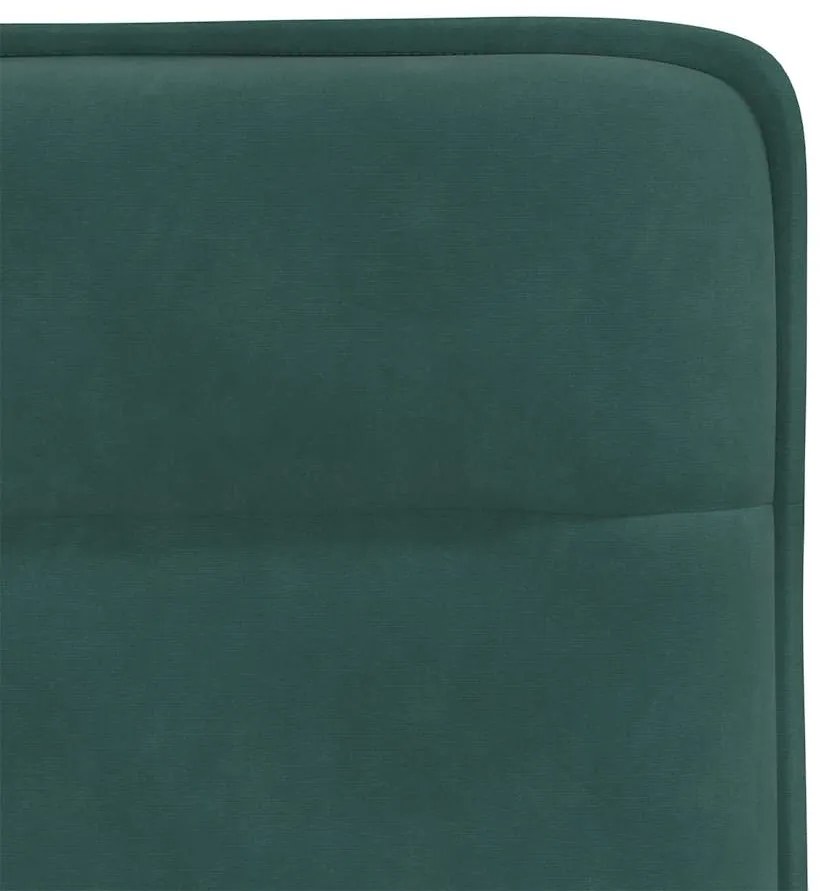 Cadeiras de jantar 4 pcs veludo verde-escuro