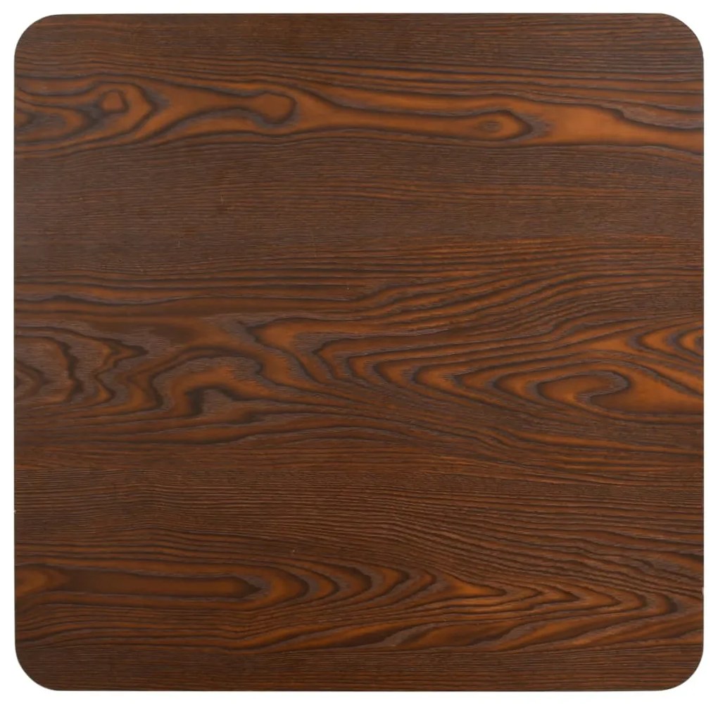 Mesa bistrô 60x60 cm MDF castanho-escuro