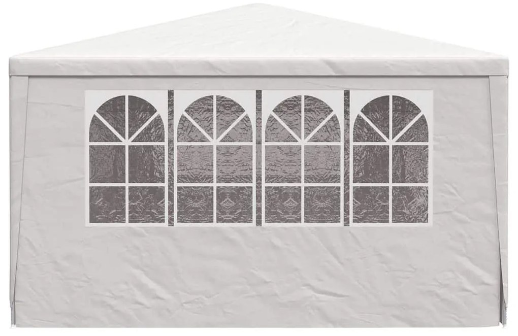 Tenda festas profissional + paredes laterais 4x9m 90g/m² branco