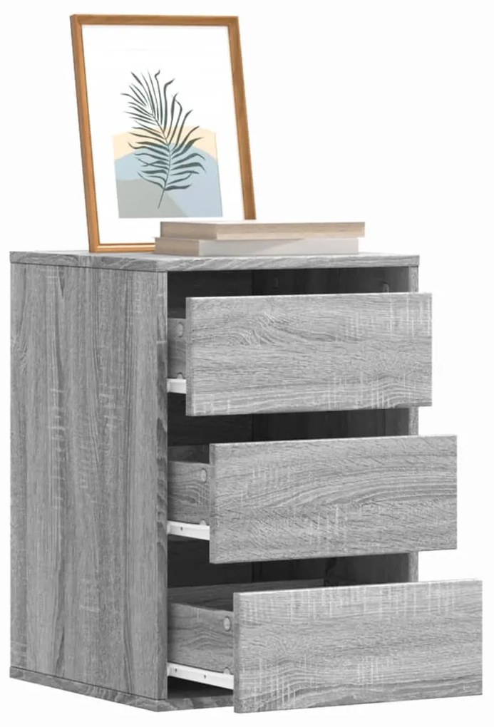 vidaXL Cómoda 40x41x58 cm derivados de madeira cinzento sonoma