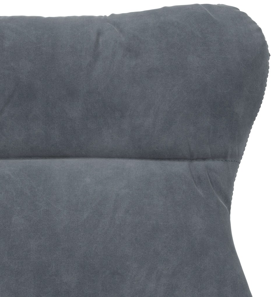 Poltrona Relaxante Veludo Cinza Escuro