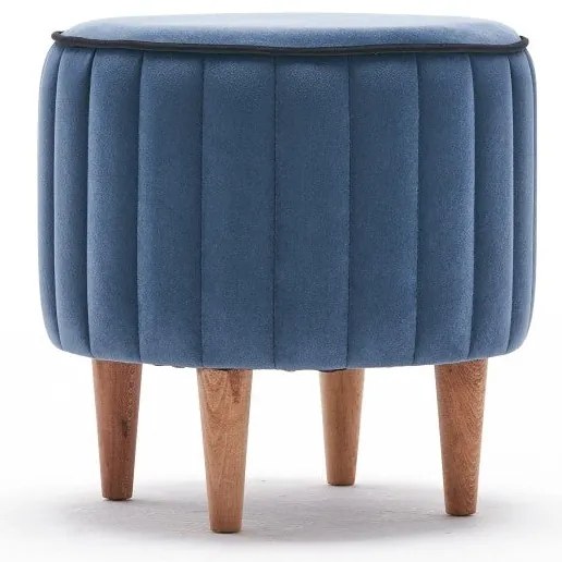 Pouffe Lindy – Azul – 40 x 40 x 40 cm