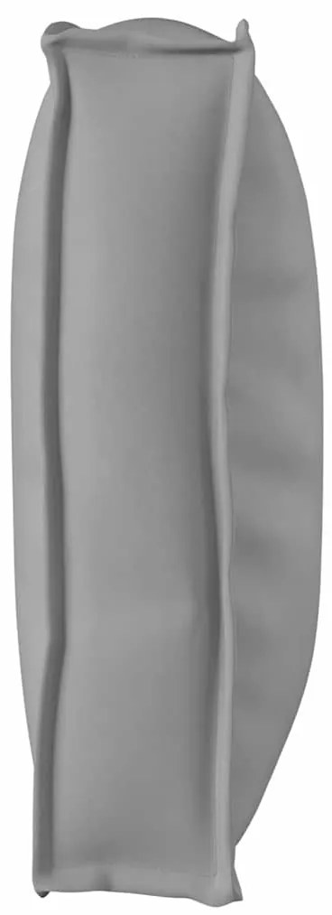 Almofada de Palete para Assento/Costa Cinza 120x60x12 cm Tecido Oxford
