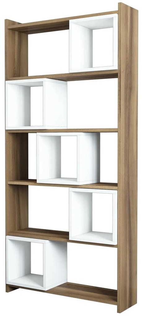 Estante Box – Branco Nogueira – 80x170x22 cm