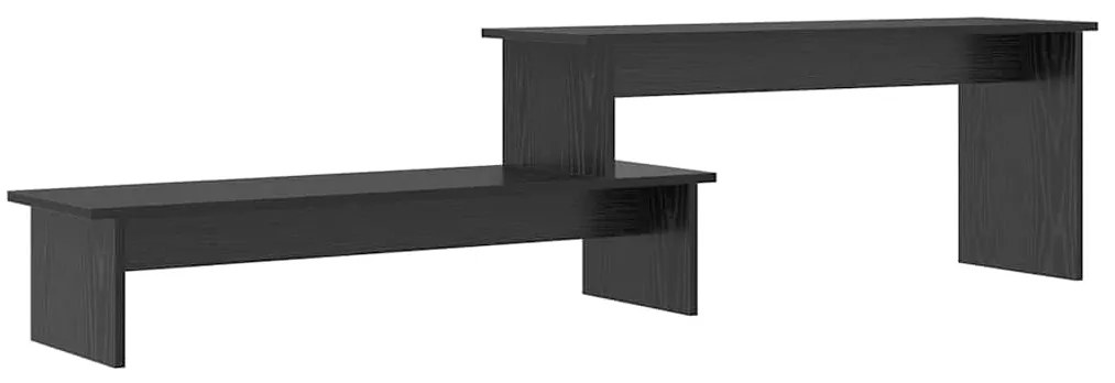 Gabinete para TV com prateleira Carvalho preto 180 x 30 x 43 cm