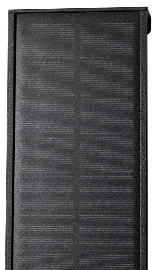 Candeeiro de parede exterior preto 60 cm com LED regulável 4 passos com solar - Serena