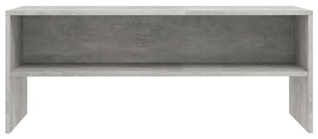 Móvel p/ TV 100x40x40 cm derivados de madeira cinzento cimento