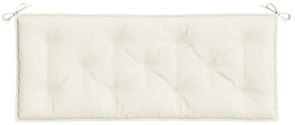 Almofadão banco jardim 120x50x7cm mesclado creme