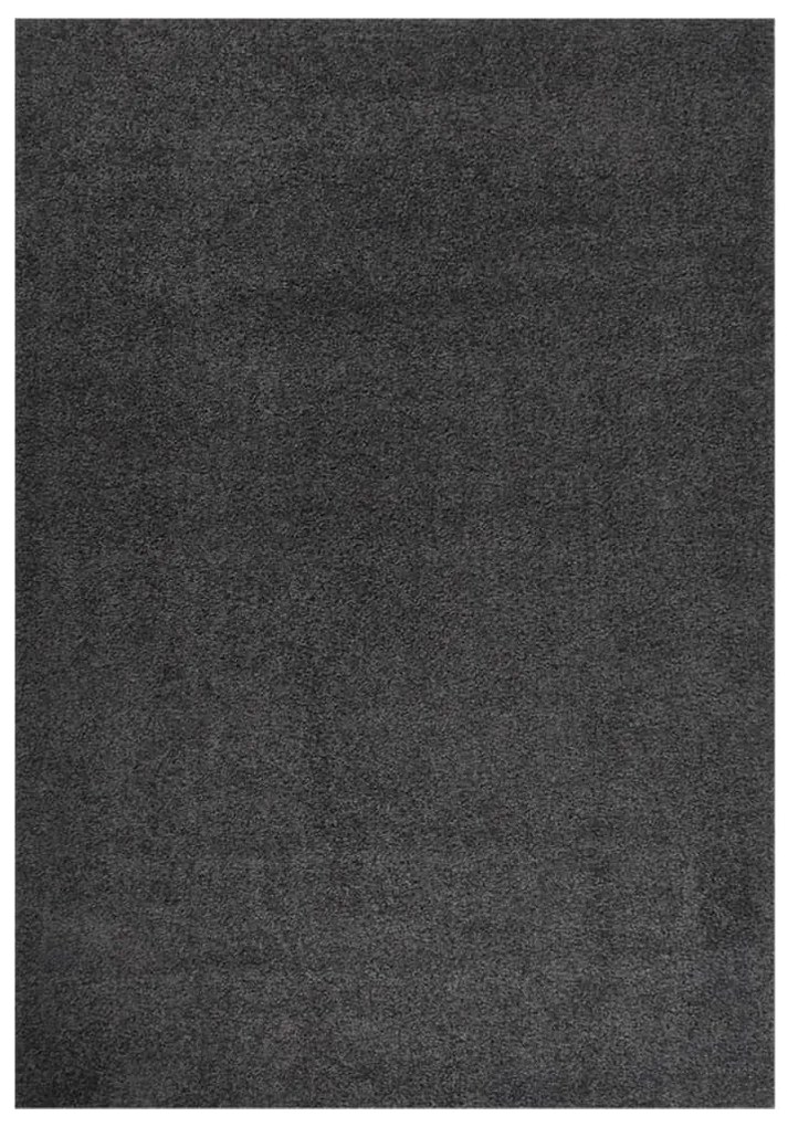vidaXL Tapete shaggy de pelo alto 140x200 cm antracite