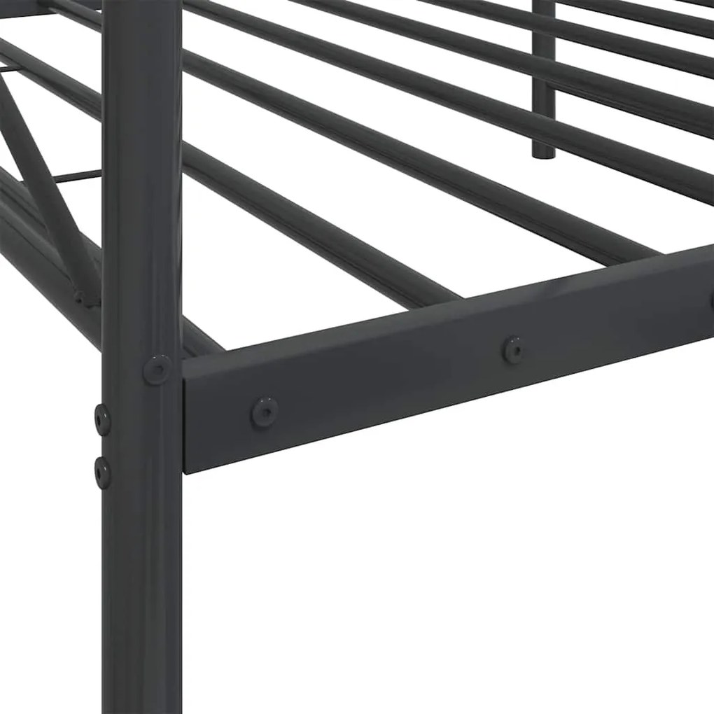 Cama de Dia sem Colchão 100x190 cm aço preto