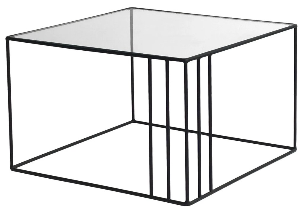 Mesa de Café Outline - Preto - 55cm x 36cm x 55cm