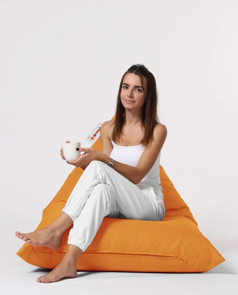 Pufe de Jardim Pyramid Big Bed – Laranja – 145x35x90 cm | Tribo Home