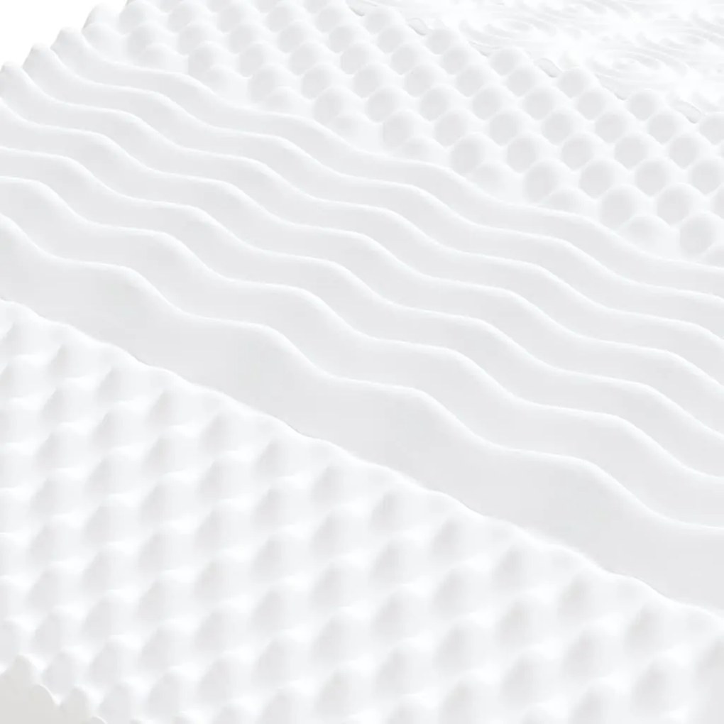 Sofá-cama c/ gavetão e colchões 90x200 cm tecido cor creme