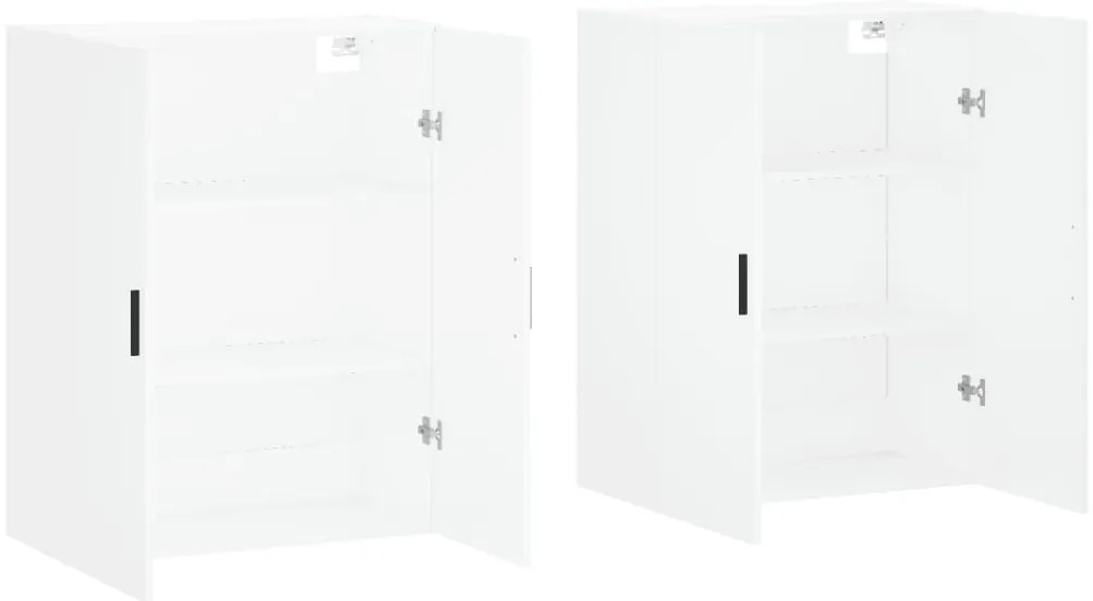 Armários de parede 2 pcs 69,5x34x90 cm branco