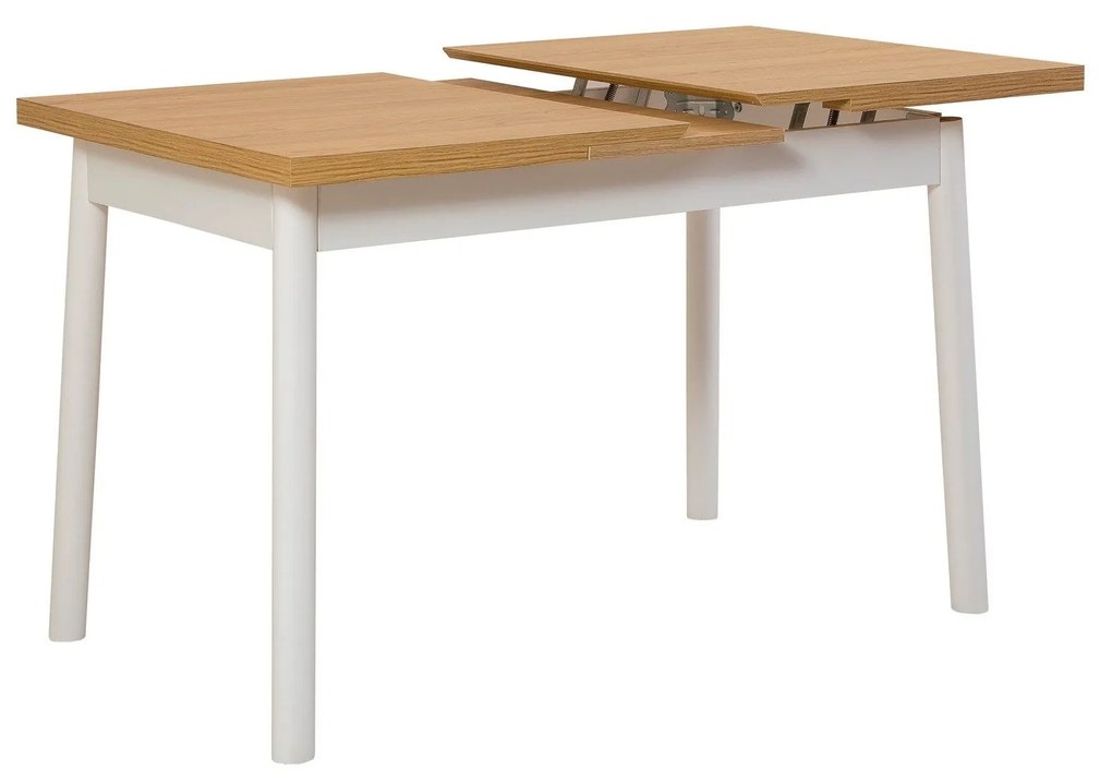 Mesa de Jantar Extensível Oliver – Branco – 120-153 x 77 x 75 cm