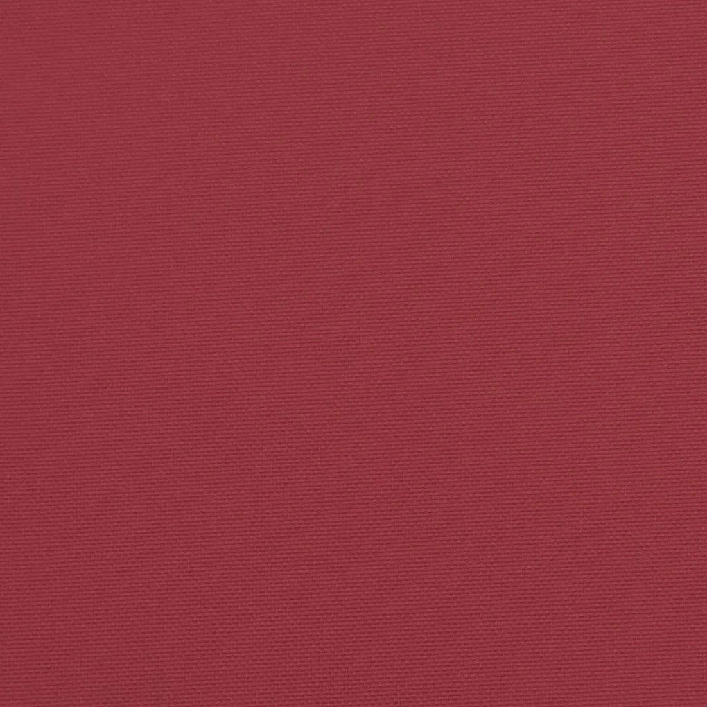 Almofadões p/ cadeira encosto alto 4 pcs oxford vermelho tinto