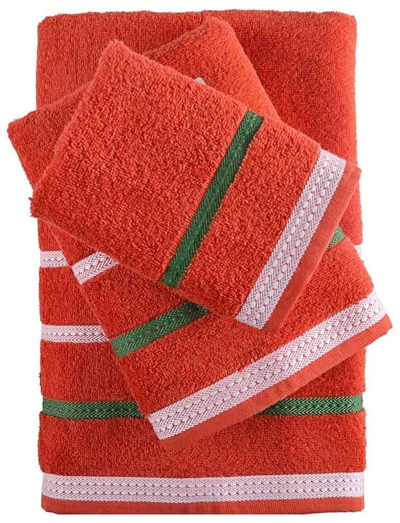 Jogo de toalhas Benetton Vermelho (4 pcs)