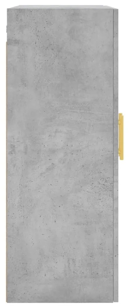 Armário de parede 69,5x34x90 cm cinzento cimento
