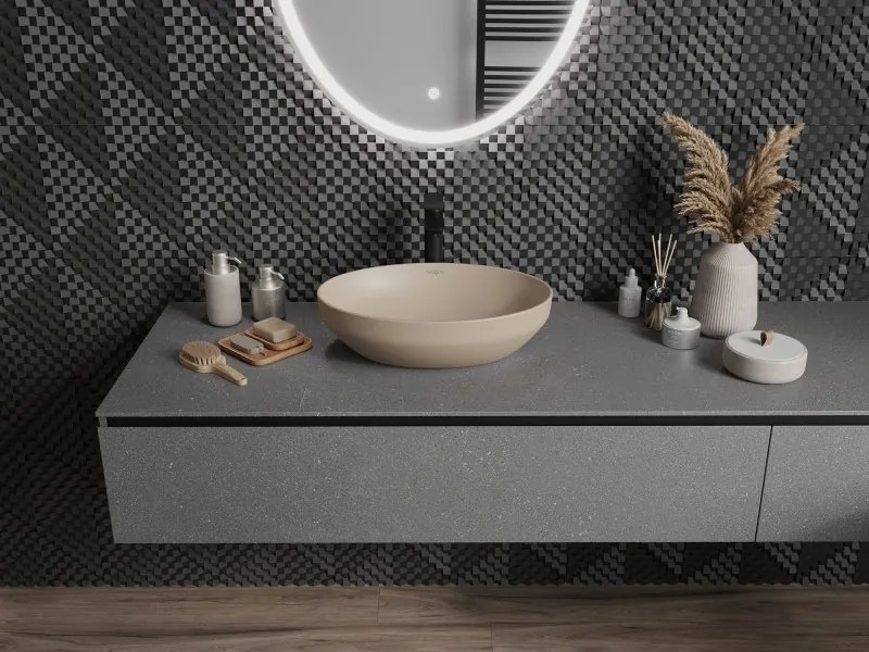 Mexen Cornelia lavabo de bancada 50 x 37 cm, cappuccino mate - 21885064