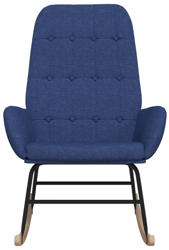 Cadeira de baloiço tecido azul