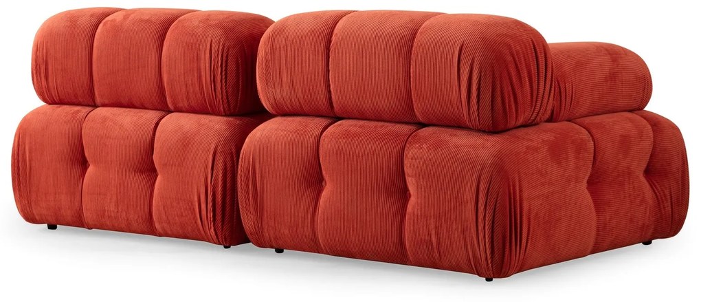 Sofá de 2 Lugares Doblo – Vermelho – 200x100x80 cm