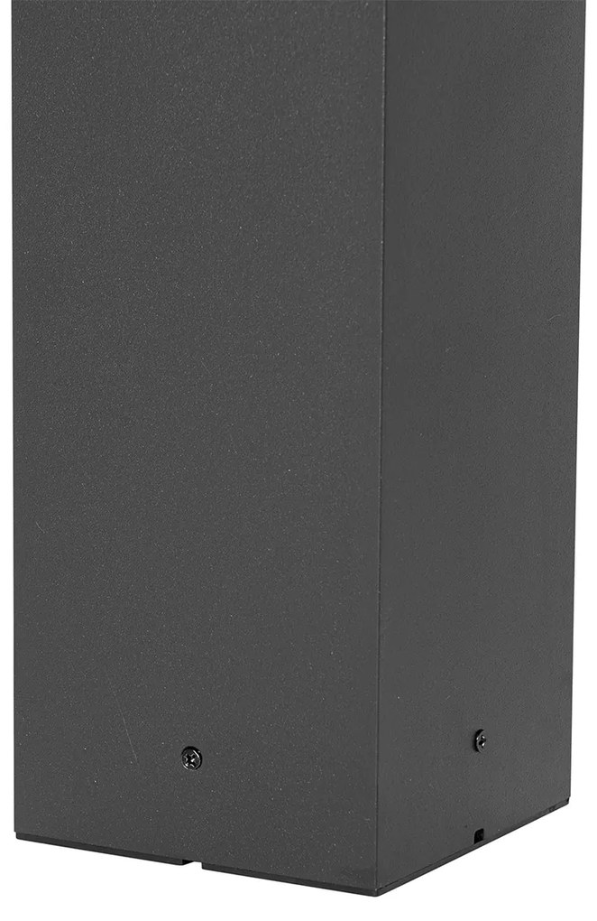 Candeeiro de poste exterior moderno preto 60 cm IP44 - Nicole