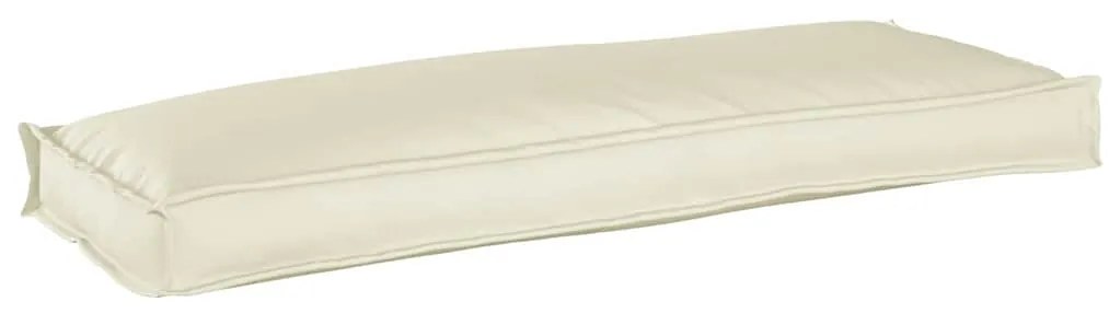 vidaXL Almofada de Palete para Banco Creme 110 x 40 x 8 cm em Tecido Oxford
