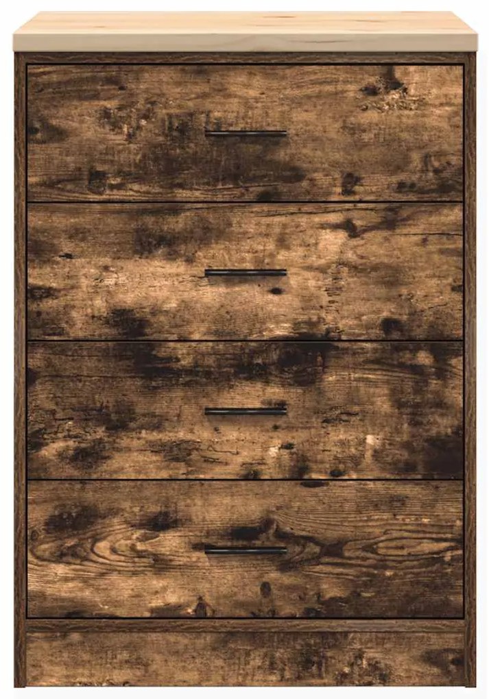 Armário de arrumação de garagem Carvalho fumado 60x51x85 cm