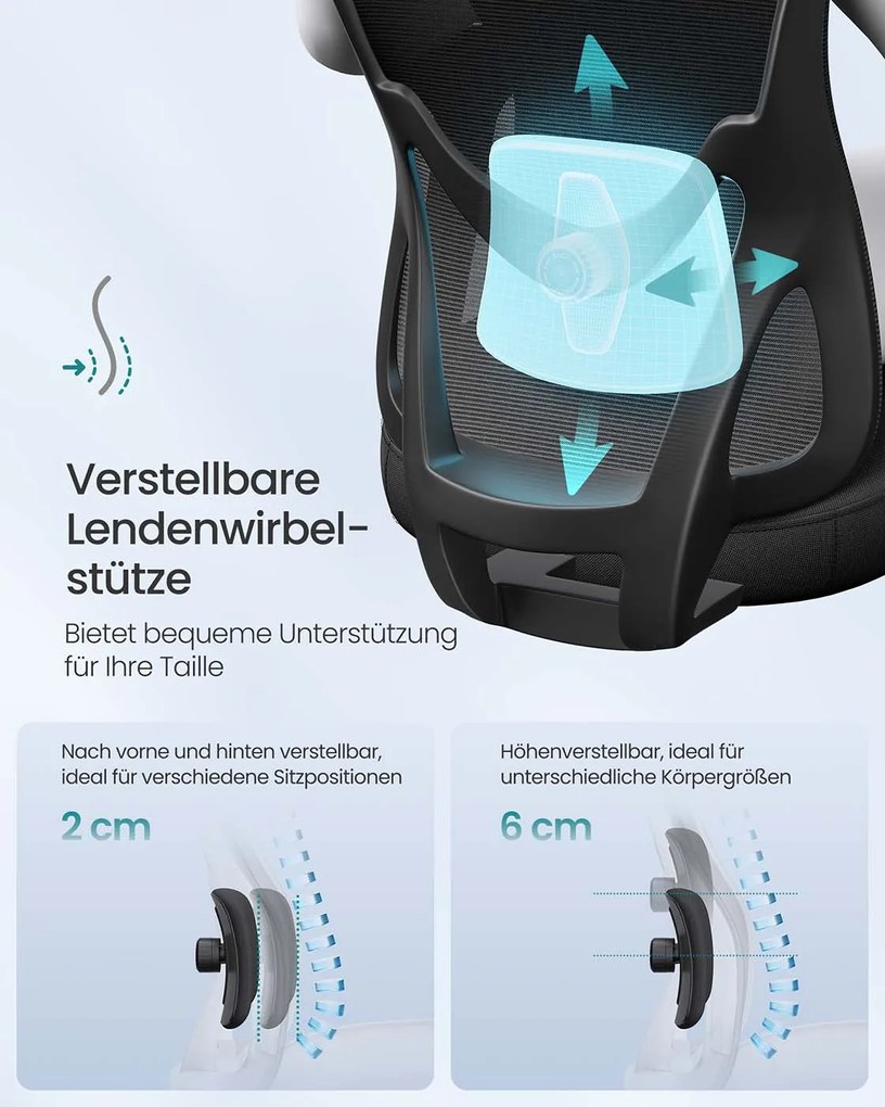 Cadeira Escritório com apoio de cabeça ajustável 70 x 70 x (113-130) cm Preto