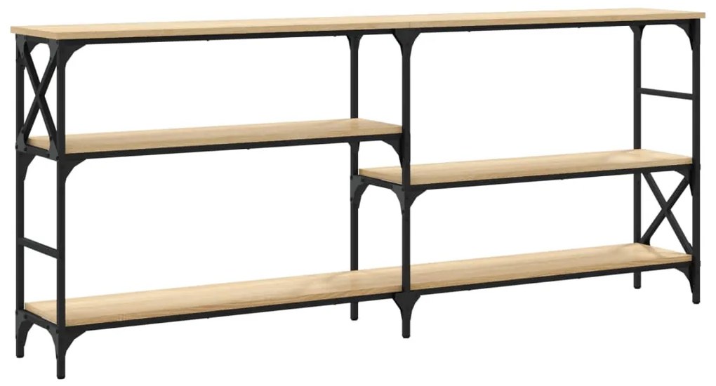 Mesa consola 180x29x76,5 cm derivados madeira carvalho sonoma