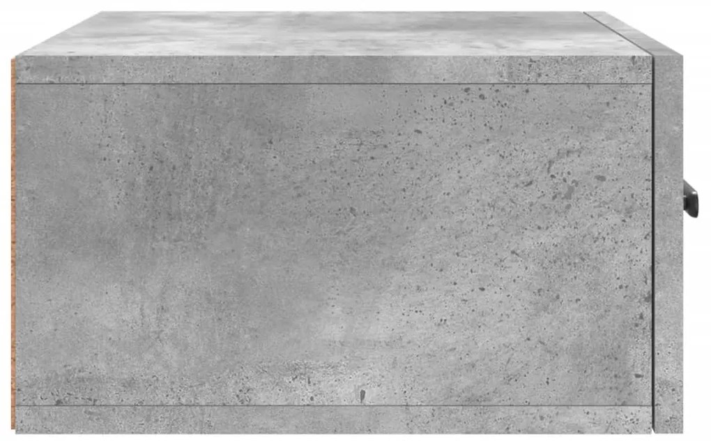 Mesas de cabeceira parede 2 pcs 35x35x20 cm cinza cimento