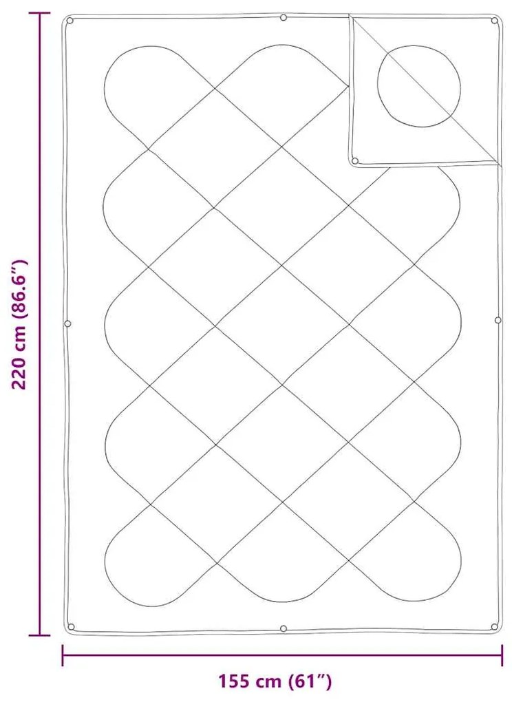 Colchas &amp; Edredons Branco 155 x 220 cm Microfibra