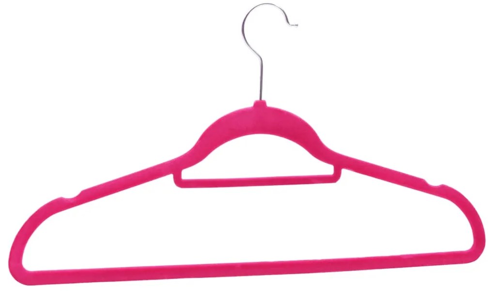 50 pcs conjunto de cabides antiderrapantes veludo rosa