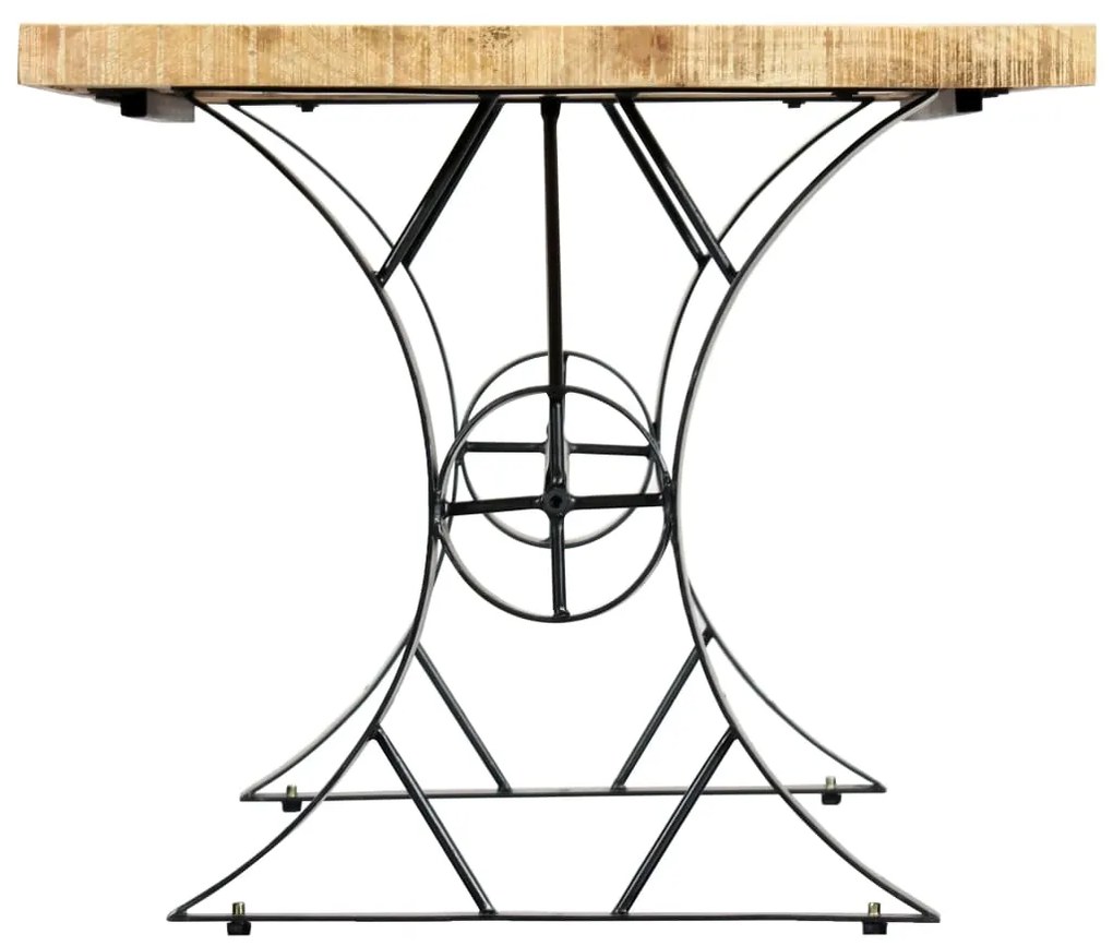 Mesa de jantar madeira de mangueira maciça 180x90x76 cm