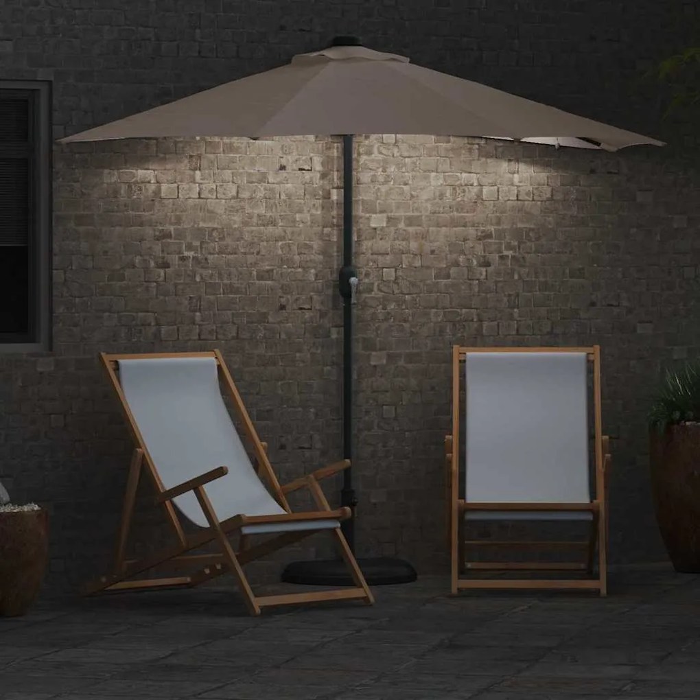 Guarda-sol de Jardim Cinzento-acastanhado 294 x 150 x 223 cm