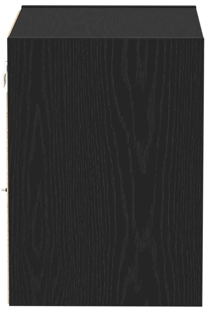 Prateleira Flutuante vidaXL Carvalho Preto 40x28,5x40 cm Madeira Engen