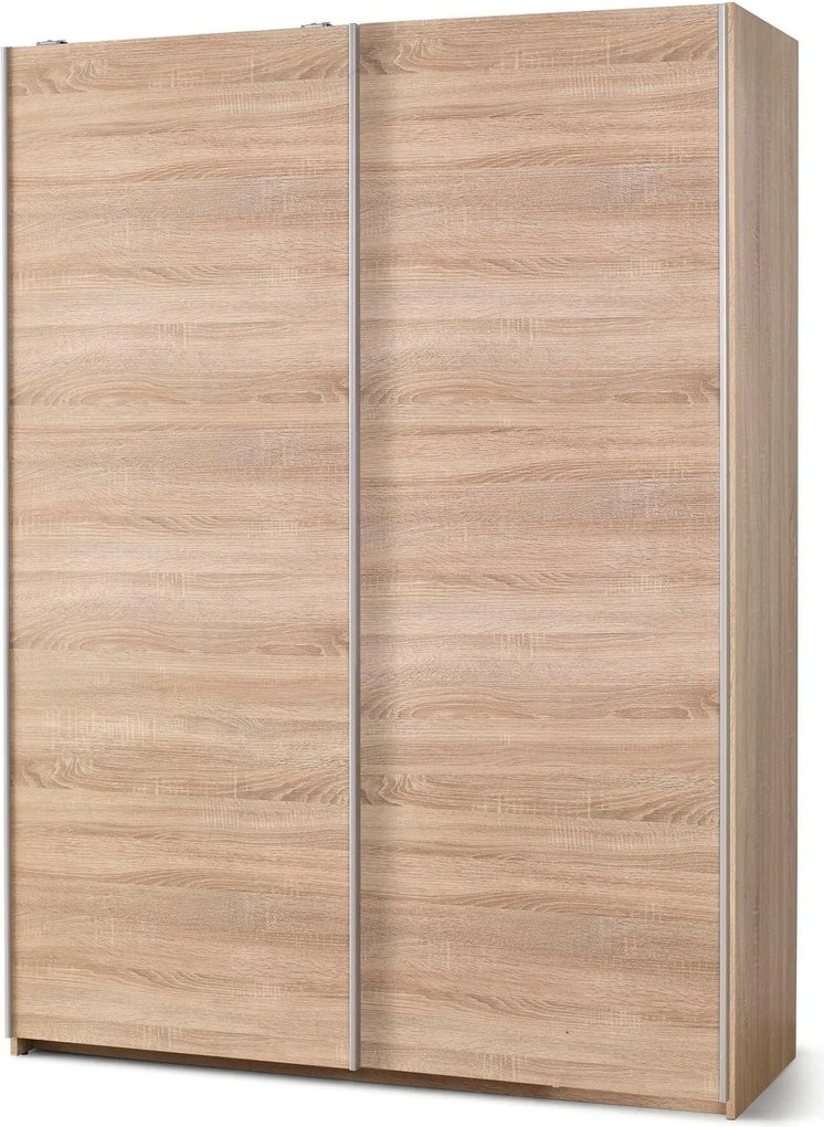 Roupeiro Cirveso 110, Carvalho sonoma, 210x153x58cm, 126.7 kg, Portas para roupeiro: Deslizante, Número de prateleiras: 5, Número de prateleiras: 5