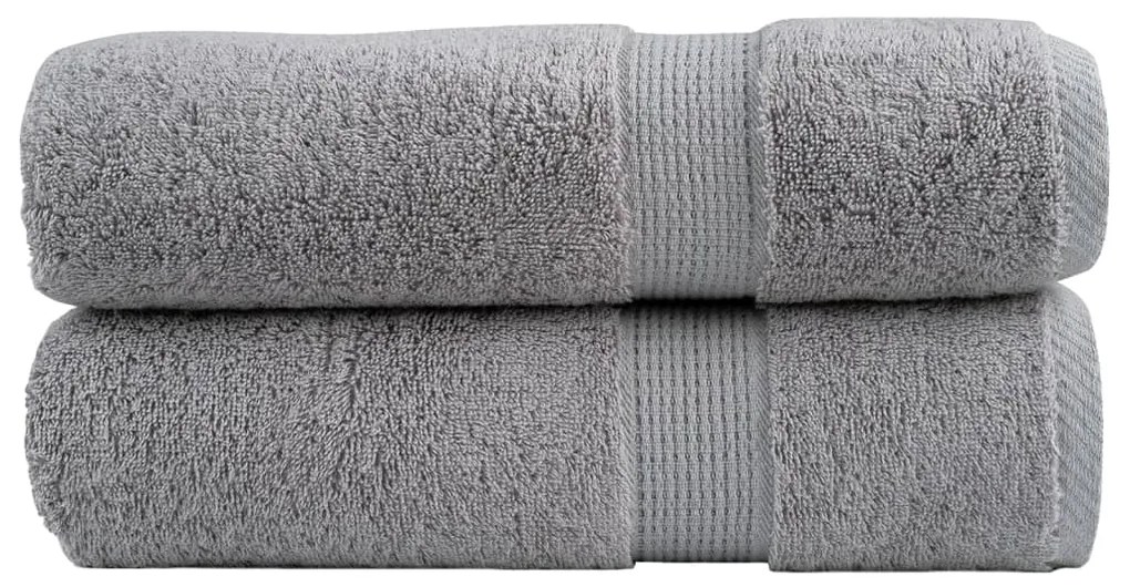 Toalhas de banho premium SOLUND 2pcs 70x140cm 600 gsm cinzento