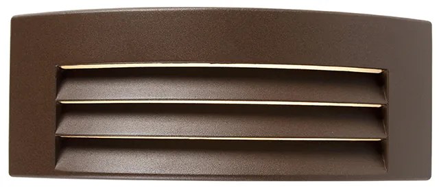 Candeeiro de parede moderno castanho ferrugem IP44 - Hurricane 1 Moderno