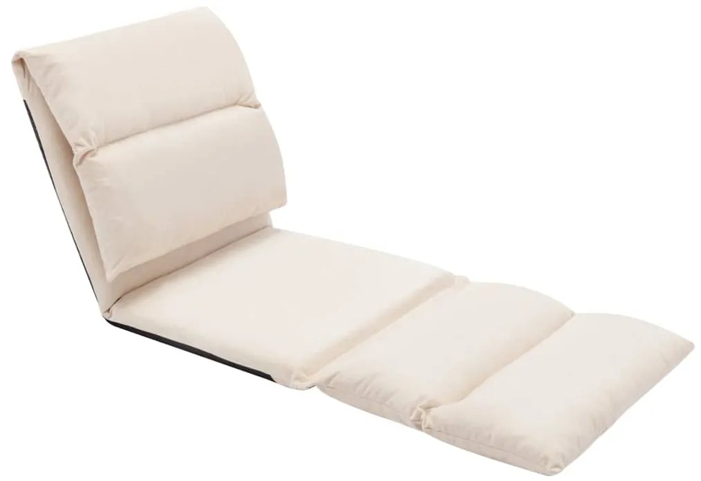 Colchão dobrável microfibra cor creme