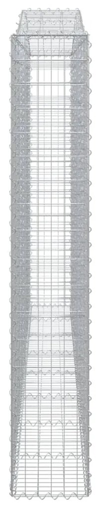 Cestos gabião arqueados 4pcs 400x30x180/200cm ferro galvanizado