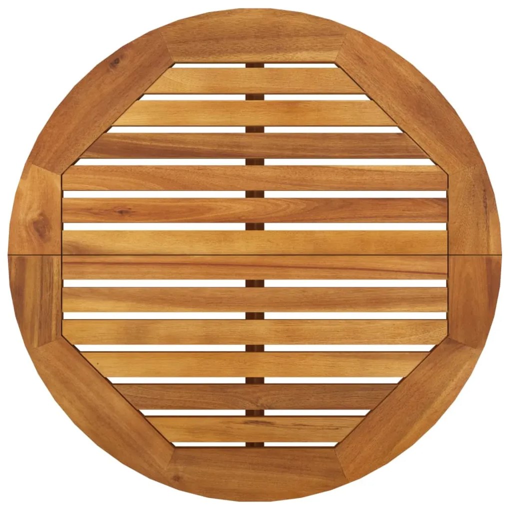 Conjunto de bar para jardim 3 pcs madeira de acácia maciça
