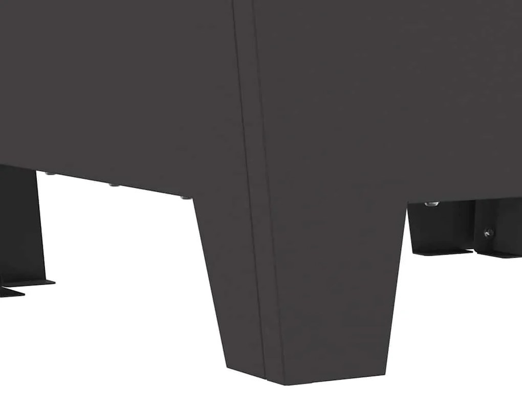 Fogo Quadrado Preto 50x50x30 cm Aço