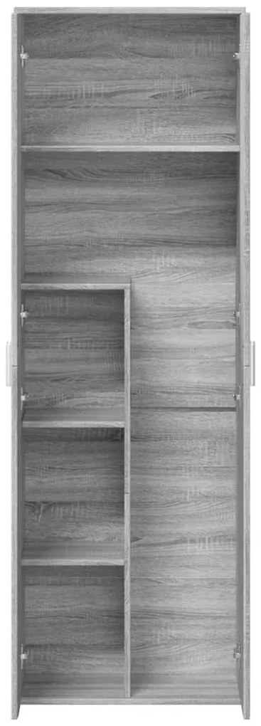 Aparador alto 60x35x180 cm derivados de madeira cinzento sonoma