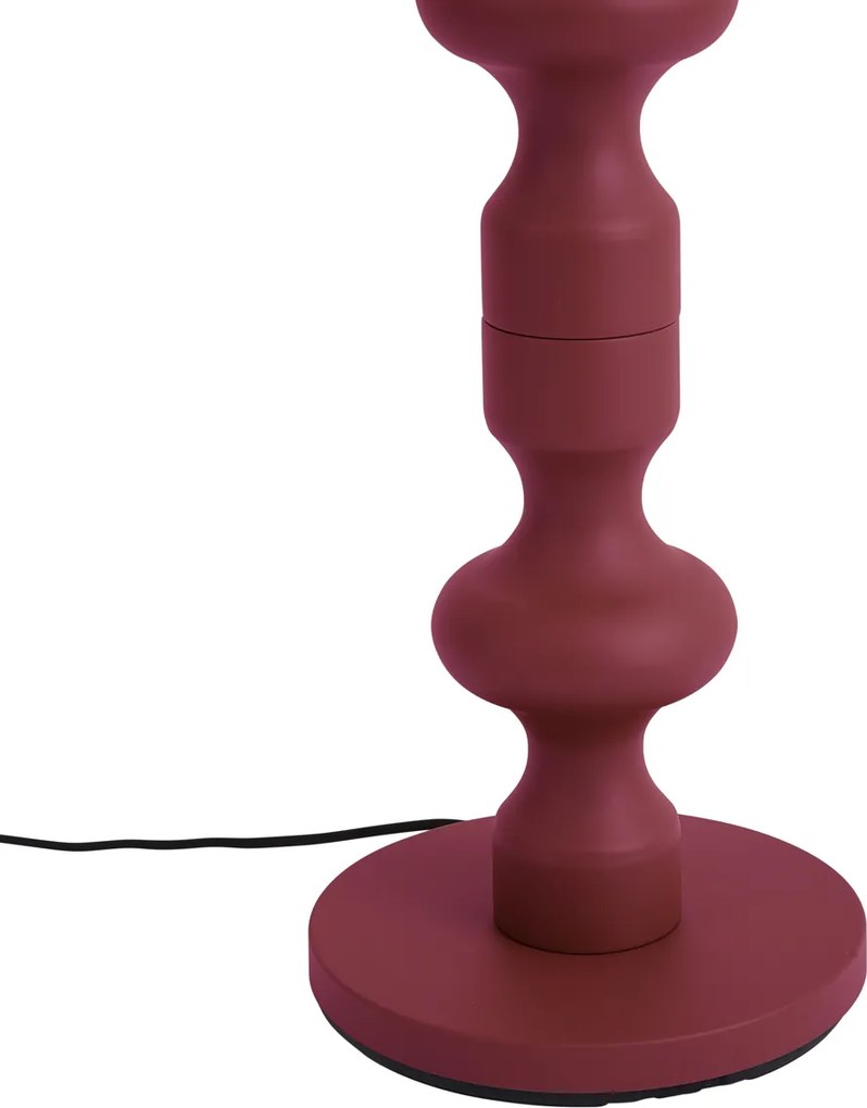 Candeeiro de Pé Retro Ameixa com Abajur de Tecido 160cm - Captain