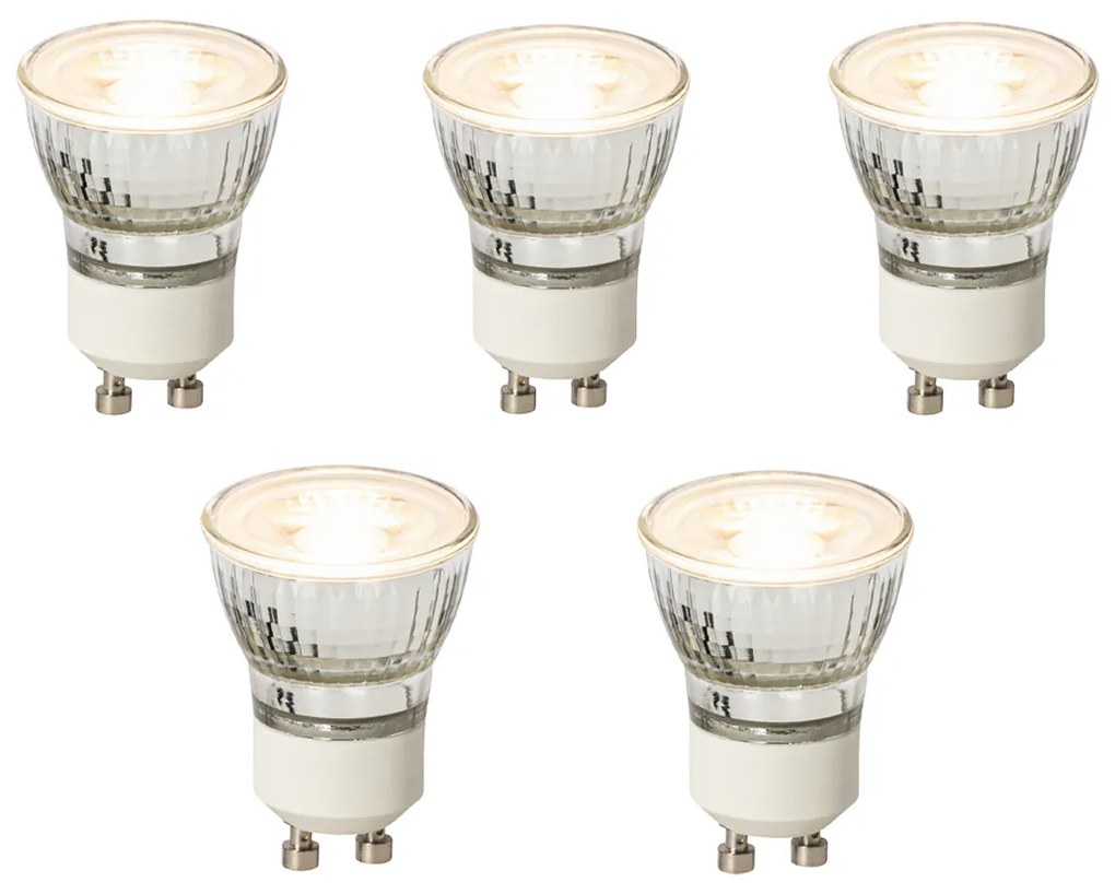Conjunto de 5 Lâmpadas LED GU10 Reguláveis 35mm 3W 220 lm 2700K