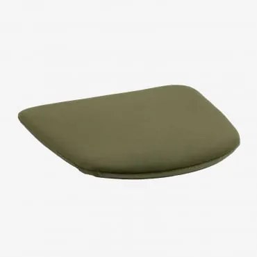Almofada 31x31 Cm Para Cadeira Estofada Lix Velluto Verde Caqui - Sklum