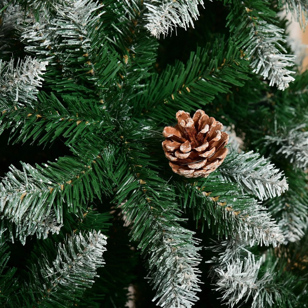 Árvore de Natal Artificial Ø105x210cm com 1440 Pontas de PVC e 75 Pinh
