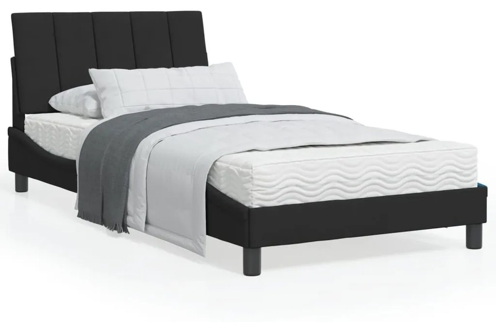 vidaXL Estrutura de cama sem colchão 100x200 cm veludo preto