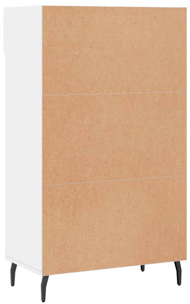Sapateira 60x35x105 cm derivados de madeira branco brilhante